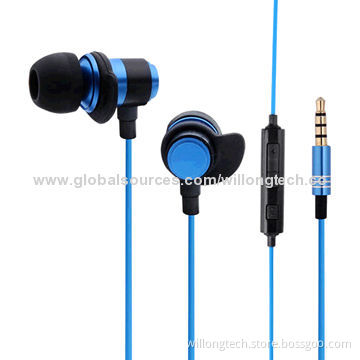 In-ear Stereo Sound Powerful Bass/Wired Earphones for iPod, 3mW Speaker Rated Power